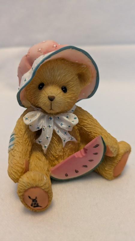 Enesco Cherished Teddies Julie "July"  Bear Figurine  1993 #4I0/141, NIB