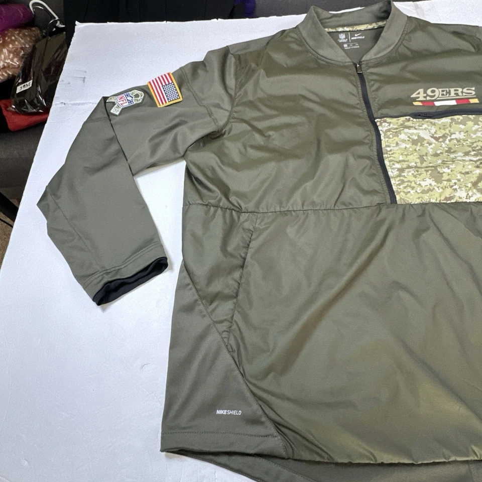 Chaqueta Nike NFL San Francisco 49ERS para hombre fútbol americano saludo al servicio XXL #2466 Foto 4 de 4