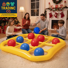 Juguetes de juego y piscina gigantes Tic Tac Toe - Juegos inflables de patio al aire libre para niños adultos
