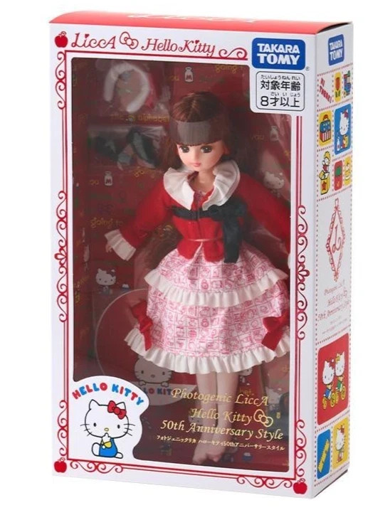 Licca-chan Sanrio 4pcs Set Hello Kitty Kiki Lala 50th My Melody