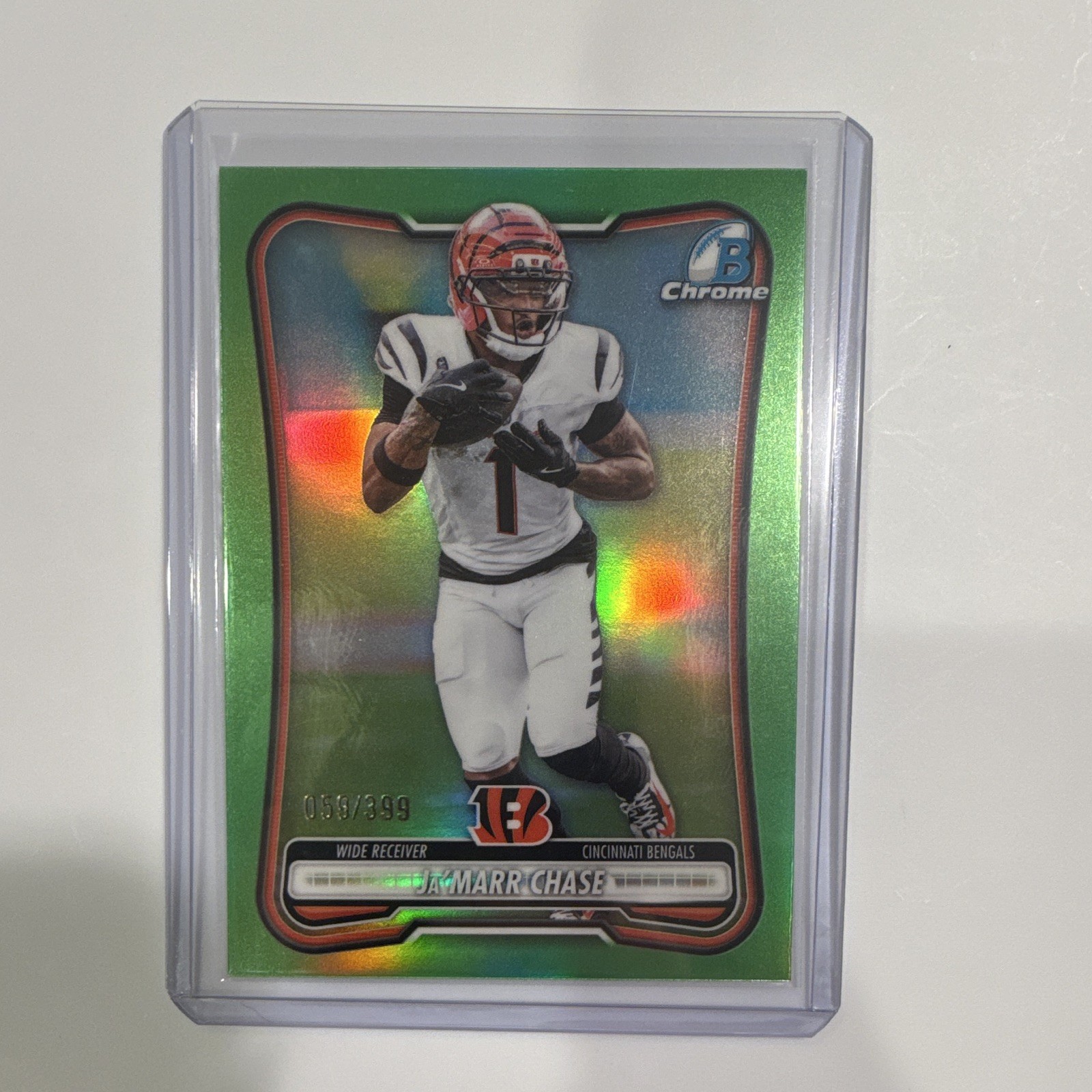 2026 Bowman Chrome Ja'Marr Chase - Green Refractor /399 #BCV-20 Bengals
