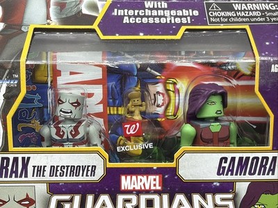 a 2015 MiniMates MARVEL GUARDIANS OF THE GALAXY 2 pack DRAX DESTROYER & GAMORA