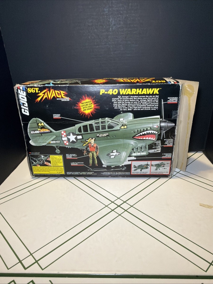 G.I. Joe Sgt. Savage P-40 Warhawk Airplane Special Edition 1994