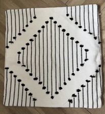 Boho Farmhouse Chic Home Decor Textured Stripes 18" x 18" Throw Pillow Cover