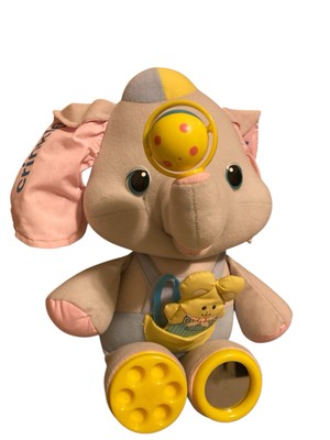 Vintage Playskool Busy Elephant Doll 1986 Sensory Plush Toy