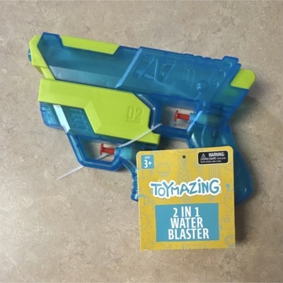 Toymazing 2-in-1 Water Blaster Squirt Gun Toy Blue/Green Ages 3+