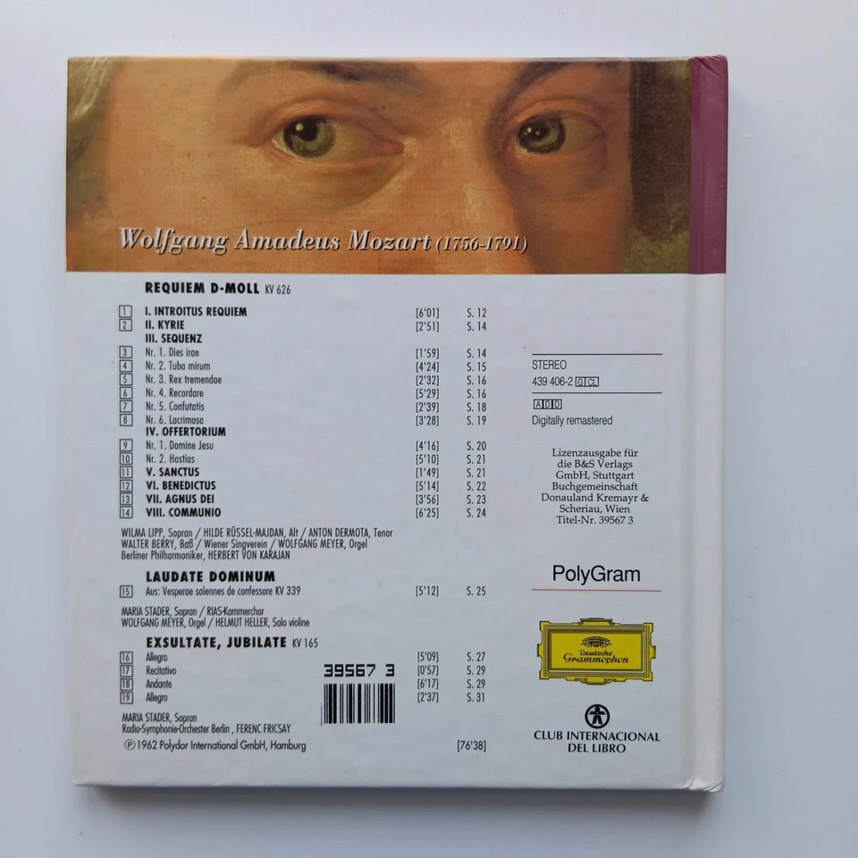La Gran Musica Classical Collection, Mozart Requiem D-Moll Exsultate, Buch + CD - Bild 2 von 3