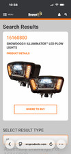 Buyers Products 16160800 Snowdogg Illuminator Led Plow Lights Pair Of 2