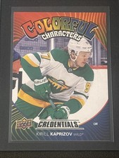 2021-22 Upper Deck Credentials - Colorful Characters Kirill Kaprizov #CC-9