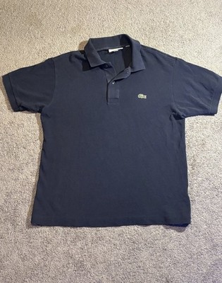 Lacoste Classic Fit Piqué Polo Shirt Navy Blue Size US M FR4