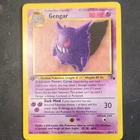 Gengar Fossil 1st Edition Rare 20/62 80 HP Stage 2 1999 (English) Pokémon