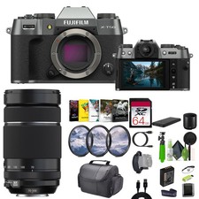 Fujifilm X-T50 Mirrorless Digital Camera  XF 70-300mm Lens  More Accessories