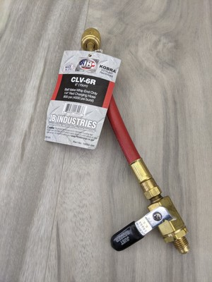 #ad Vacuum Pump JB Industries 6quot; Pump Ball Valve Whip End CLV 6R Red 1 4quot; Charging $20.90