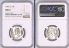 🎄1962 D WASHINGTON QUARTER NGC MS66 - PQ BLAZER BV $265!!!🎄
