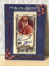 2025 Topps Allen & Ginter Richard Fitts Rookie Auto Blue Framed /99 Cardinals