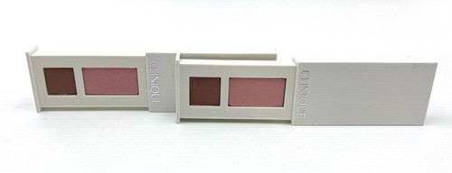 2 x Clinique All About Shadow duo:  14 Strawberry Fudge Duo ~ 1.7g - Picture 1 of 8