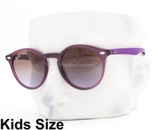 Ray-Ban Kids Sunglasses RJ 9064S 7064/68 Crystal Purple 44mm with Pouch