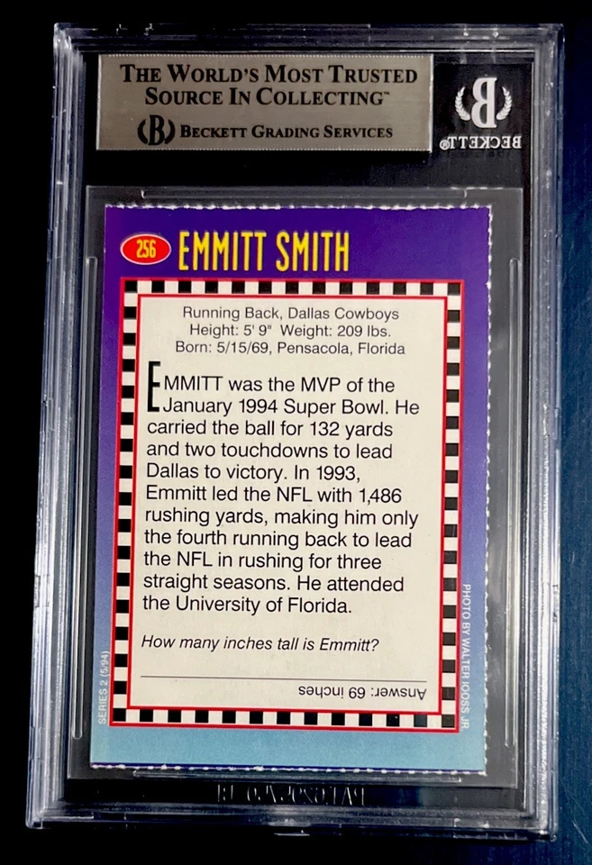 EMMITT SMITH Rare Dallas Cowboys Sports Illustrated for Kids SI 1994 BGS 7.5 - Image 2 of 2
