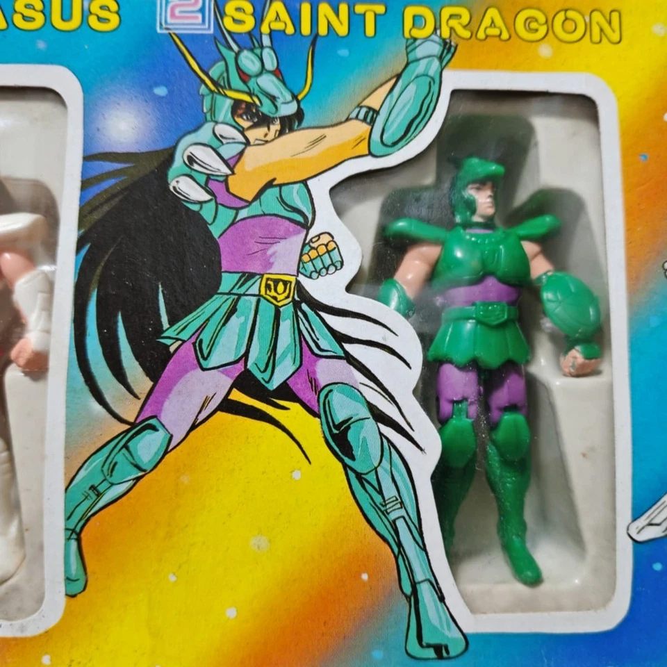 DE COLECCIÓN AÑOS 80 SAINT SEIYA PEGASO DRAGÓN CISNE BOOTLEG 3 FIGURAS JUEGO DE CAJA SIN USAR, EN CAJA PACHI Popy Foto 4 de 4