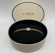 Vintage Links of London Stardust Bead Bracelet 18CT Gold Plated 925 Silver