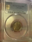 1909-s Lincoln cent ,  PCGS MS63 BN  some red remaining