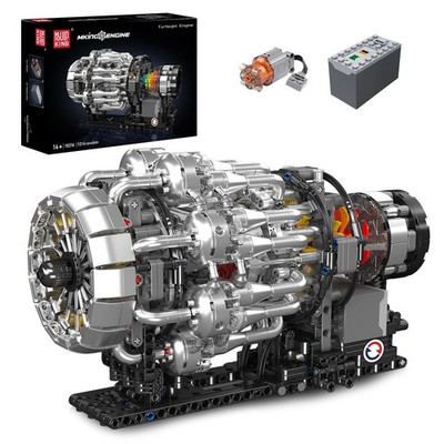 Mould King 10216 Technik Flugzeug Jet-Triebwerk motorisiert 1214 Teile NEU OVP