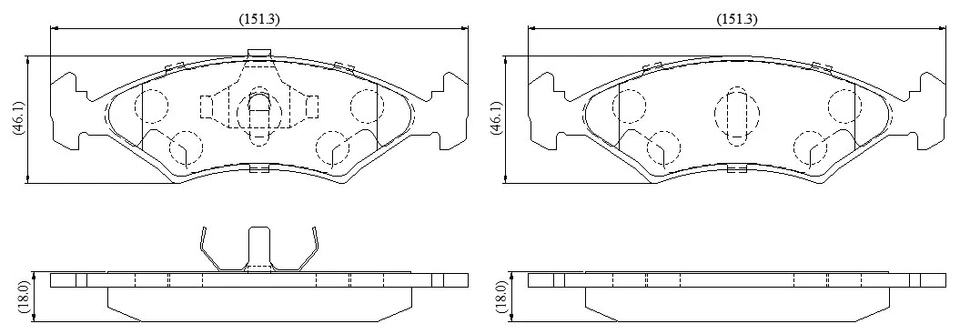 Pastillas de freno traseras para Ferrari MONDIAL 8 y otros Foto 2 de 2
