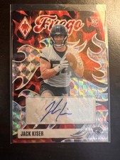 2025 Panini Phoenix Fuego Signatures Jack Kiser Rookie Auto Pyramids /99 Jaguars