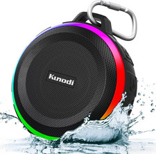 Bluetooth Shower Speaker with IPX7 Waterproof, Dynamic Lights, Crisp Clear Sound