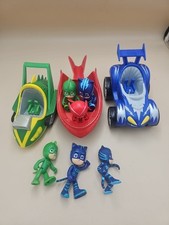 PJ Masks Toys Bundle Vehicles And Figures Owlette Catboy Gekko See All Pics 