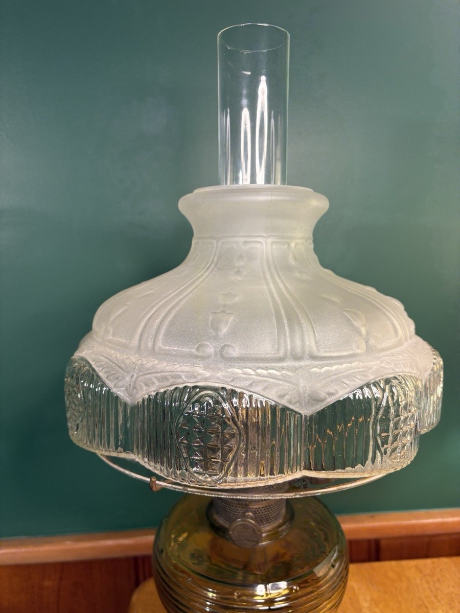 NICE Antique 1937 Aladdin B82 Dark Amber Beehive Lamp Electrified