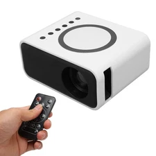 Mini Portable Projector 1080P Full HD Home Theater Movie Projector for Laptop