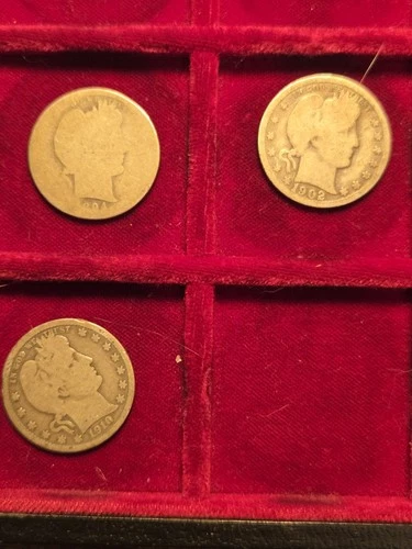 Barber Quarters $0.75 FV