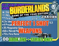 Borderlands 1 Game of the Year Edition Modded One Shot Weapons Drop XBOX ONE X/S