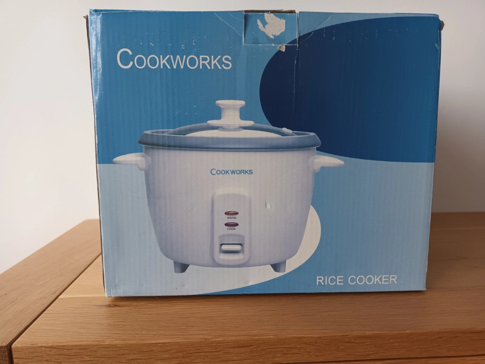 BNIB Cookworks Rice Cooker - 1.5L Capacity - Cook & Warm Function - Clear Lid -