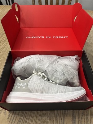 TYR Techknit Runner-1 Trainer Running Shoes White Heather Unisex M7 W8.5 NIB
