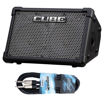 Roland Cube Street EX Gitarren-Verstärker Mini-PA mit keepdrum Klinkenkabel