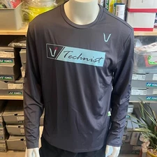TECHNIST Men's Badminton Long Sleeve T-Shirt Casual Top [US:XL] NWT MTT-K10011