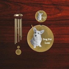 Beautiful Memorial Wind Chime Dog Pet Loss Heartfelt Sympathy Remembrance Gift.