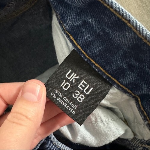 Jeans mamma Nasty Gal vita alta lavaggio medio gamba dritta taglia 6 - Foto 7 di 10