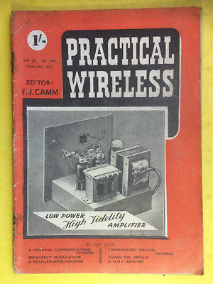PRAKTISCHER DRAHTLOSER - Magazin - Februar 1952 - Low-Power-High-Fidelity-Verstärker