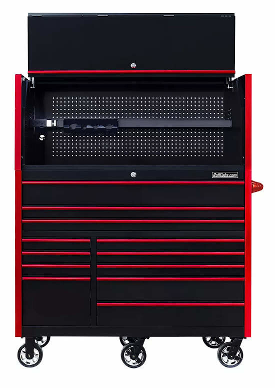 【Hi-TOOL】レッドキャット 11-Drawer 40/60 Split Bank Cabinet, Red (60 W x 27 D in.) | TEKTON