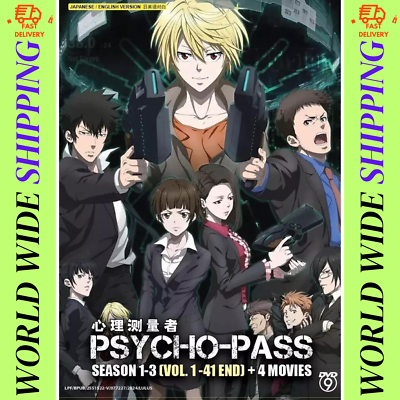 Psycho-Pass Season 1-3 Anime DVD Complete TV Series (Vol. 1-41 End