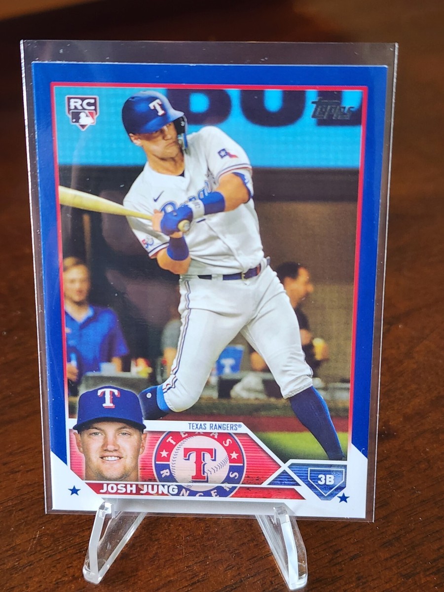2023 Topps Series 2 Josh Jung Blue Parallel #529 Rookie RC RANGERS