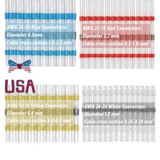 Waterproof Solder Seal Sleeve Heat Shrink Wire Connectors Terminal kits 50/100x