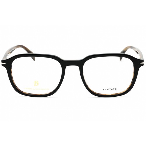 David Beckham Men's Eyeglasses Black Stripe Brown Square Frame DB 1084 005K 00 - 第 2/2 張圖片