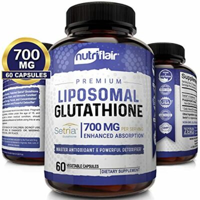 NutriFlair Liposomal Glutathione Setria® 700mg - Pure Reduced, Stable,  Active F