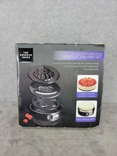 The Sharper Image Non-Stick Springform Cake Pan Set Easy Release with 4 Molds