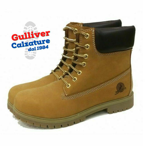 Scarponcino CANGURO Boots UOMO Modello Timberland Giallo Ocra in Cuoio  Inverno | eBay