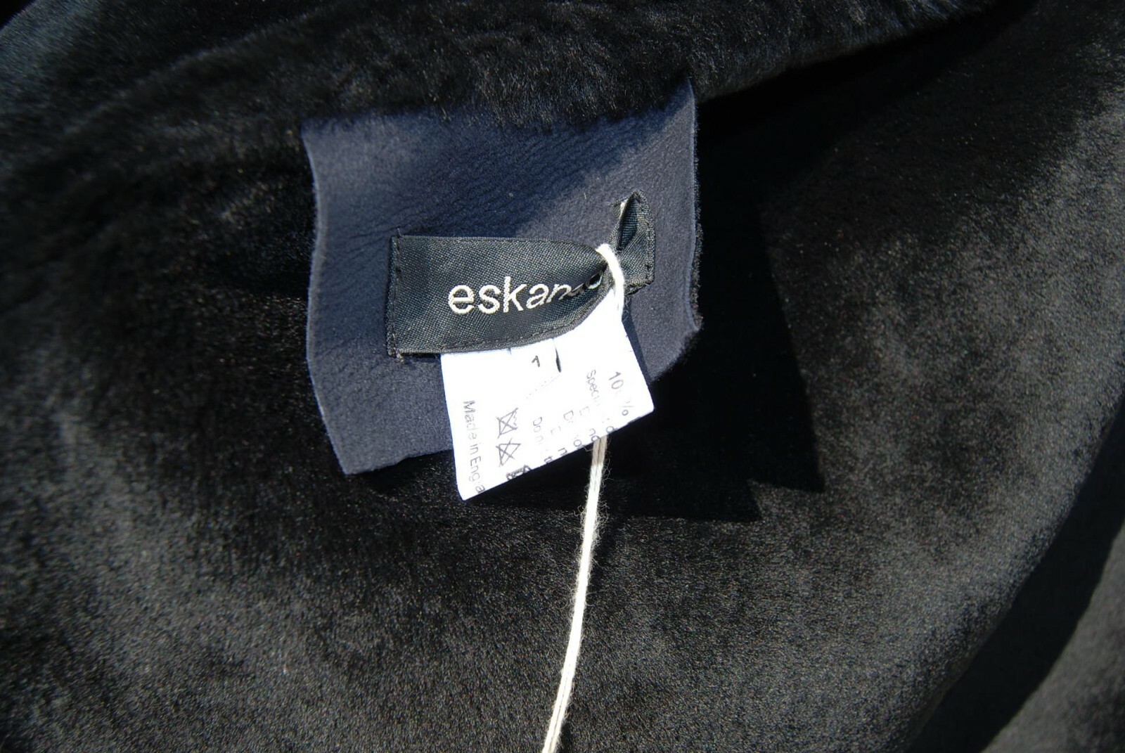 SALE! NWT Eskandar NAVY/BLACK Mid Weight Leather Shearling Waist Coat Vest (1) image 5